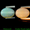 Unheated 0.80 Ct. Oval Cabochon Natural Multi Color Opal
