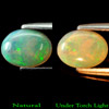 0.63 Ct. Oval Cabochon Natural Multi Color Opal Sudan