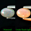 Unheated 0.25 Ct. Oval Cabochon Natural Multi Color Opal Gemstone