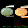 Unheated 0.33 Ct. Oval Cabochon Natural Multi Color Opal Gemstone