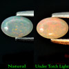 Unheated 0.33 Ct. Oval Cabochon Natural Multi Color Opal Gemstone
