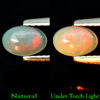 0.40 Ct. Oval Cabochon Natural Multi Color Opal Gemstone