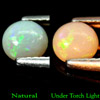 0.46 Ct. Oval Cabochon Natural Gem Multi Color Opal Unheated