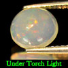 1.28 Ct. Oval Cabochon Natural Multi Color Opal Sudan 1.28 Ct. Oval Cabochon Natural Multi Color Opal Sudan