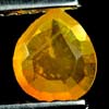 0.27 Ct. Pear Natural Orange Fire Opal Unheated Mexico