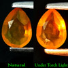 0.33 Ct. Pear Natural Orange Fire Opal Unheated Mexico