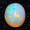 0.66 Ct. Oval Cabochon Natural Multi Color Opal Sudan