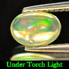 0.80 Ct. Oval Cabochon Natural Multi Color Opal Sudan
