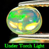 0.60 Ct. Oval Cabochon Natural Multi Color Opal Sudan
