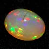 0.68 Ct. Oval Cabochon Natural Multi Color Opal Sudan