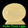 1.71 Ct Oval Natural Muti Color Opal Sudan Unheated