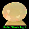 0.79 Ct. Oval Shape Natural Gem Muti Color Opal Sudan
