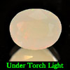 Unheated 0.97 Ct Oval Natural Gem Muti Color Opal Sudan