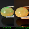 Multi Color Opal 1.19 Ct. Oval Cabochon 8.1 x 6.8 Mm. Natural Gemstone Sudan