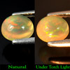 Multi Color Opal 0.84 Ct. Oval Cabochon 6.8 x 6.1 Mm. Natural Gemstone Sudan