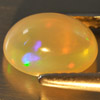 0.73 Ct. Round Cabochon Natural Multi Color Opal Sudan