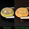 Multi Color Opal 1.34 Ct. Oval Cabochon 8.4 x 7.1 Mm. Natural Gemstone Ethiopia