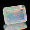 0.80 Ct Octagon Natural Gem Multi Color Opal Unheated