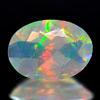 Unheated 0.40 Ct Oval Shape Natural Multi Color Opal