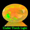 0.53 Ct Oval Shape Natural Multi Color Opal Unheated