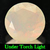 0.59 Ct. Round Natural Gem Multi Color Opal Unheated