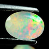 0.62 Ct Oval Shape Natural Multi Color Opal Unheated