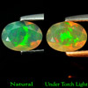 Unheated 0.37 Ct. Oval Shape Natural Multi Color Opal Ethiopia
