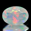 Unheated 0.45 Ct Oval Shape Natural Multi Color Opal
