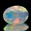 Unheated 0.48 Ct Oval Shape Natural Multi Color Opal
