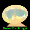 Unheated 0.43 Ct. Oval Shape Natural Multi Color Opal