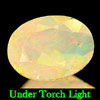 Unheated 0.63 Ct. Oval Shape Natural Multi Color Opal