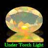 0.39 Ct. Oval Shape Natural Multi Color Opal Unheated