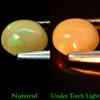 0.93 Ct Oval Cabochon Natural Multi Color Opal Unheated