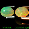 0.76 Ct Oval Cabochon Natural Multi Color Opal Unheated