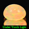 Unheated 0.72 Ct Oval Cabochon Natural Multi Color Opal
