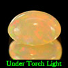 Unheated 0.93 Ct Oval Cabochon Natural Multi Color Opal