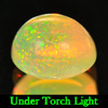Unheated 0.64 Ct Oval Cabochon Natural Multi Color Opal