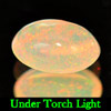 Unheated 0.36 Ct Oval Cabochon Natural Multi Color Opal