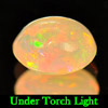 Unheated 0.62 Ct Oval Cabochon Natural Multi Color Opal