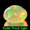Unheated 0.32 Ct Oval Cabochon Natural Multi Color Opal
