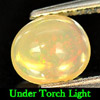 Unheated 0.96 Ct Oval Cabochon Natural Multi Color Opal