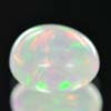 Unheated 1.07 Ct Oval Cabochon Natural Multi Color Opal