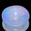 Unheated 0.86 Ct Oval Cab Natural Gem Multi Color Opal