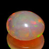 Unheated 0.49 Ct Oval Cab Natural Gem Multi Color Opal