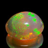 Unheated 0.58 Ct Oval Cab Natural Gem Multi Color Opal