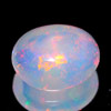 Unheated 0.57 Ct Oval Cab Natural Gem Multi Color Opal