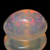 Unheated 0.54 Ct Oval Cab Natural Gem Multi Color Opal