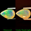 Good Cutting 0.84 Ct. Pear Shape Natural Multi Color Opal Gemstone Unheated