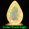 0.63 Ct. Pear Natural Multi-Color Play Of Colour Opal Unheated