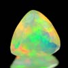 0.56 Ct. Beautiful Trilliant Shpe Natural Multi Color Opal Unheated